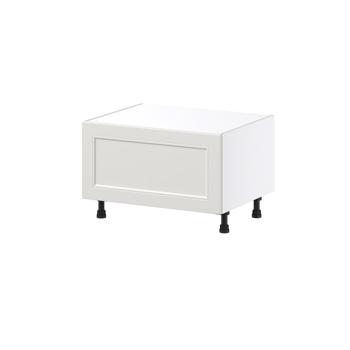 Hugo&Borg Belcourt 30-in W x 19.5-in H x 23-in D Gray Painted 1-Drawer Base Fully Assembled Cabinet (Recessed Panel Style)