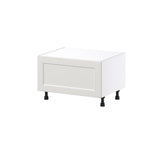 Hugo&Borg Belcourt 30-in W x 19.5-in H x 23-in D Gray Painted 1-Drawer Base Fully Assembled Cabinet (Recessed Panel Style)
