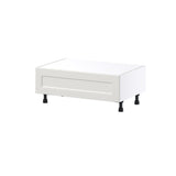 Hugo&Borg Belcourt 36-in W x 14.5-in H x 24-in D Gray Painted 1-Drawer Base Fully Assembled Cabinet (Recessed Panel Style)