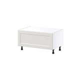 Hugo&Borg Belcourt 36-in W x 19.5-in H x 24-in D Gray Painted 1-Drawer Base Fully Assembled Cabinet (Recessed Panel Style)
