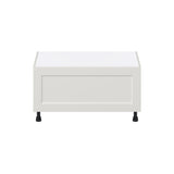 Hugo&Borg Belcourt 36-in W x 19.5-in H x 24-in D Gray Painted 1-Drawer Base Fully Assembled Cabinet (Recessed Panel Style)