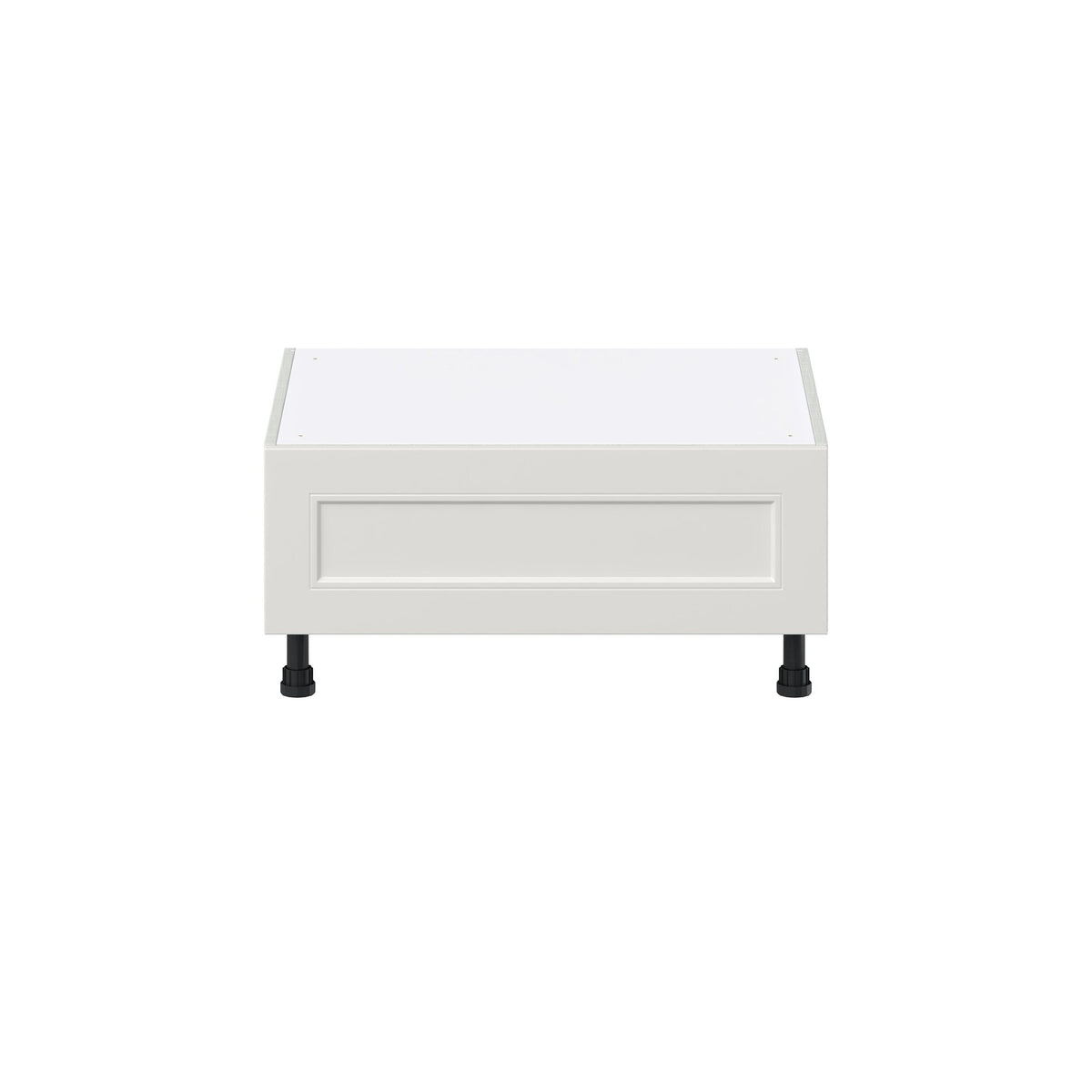 Hugo&Borg Belcourt 30-in W x 14.5-in H x 24-in D Gray Painted 1-Drawer Base Fully Assembled Cabinet (Recessed Panel Style)