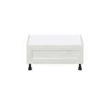 Hugo&Borg Belcourt 30-in W x 14.5-in H x 24-in D Gray Painted 1-Drawer Base Fully Assembled Cabinet (Recessed Panel Style)