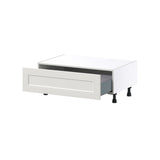 Hugo&Borg Belcourt 36-in W x 14.5-in H x 24-in D Gray Painted 1-Drawer Base Fully Assembled Cabinet (Recessed Panel Style)