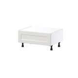 Hugo&Borg Belcourt 30-in W x 14.5-in H x 24-in D Gray Painted 1-Drawer Base Fully Assembled Cabinet (Recessed Panel Style)