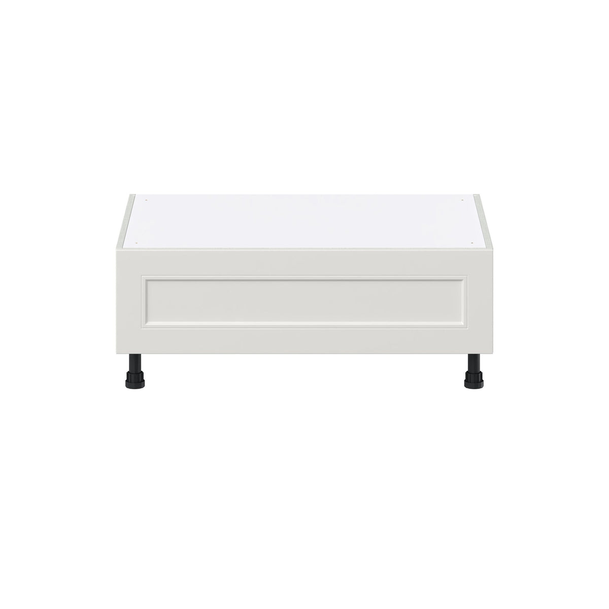 Hugo&Borg Belcourt 36-in W x 14.5-in H x 24-in D Gray Painted 1-Drawer Base Fully Assembled Cabinet (Recessed Panel Style)