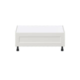 Hugo&Borg Belcourt 36-in W x 14.5-in H x 24-in D Gray Painted 1-Drawer Base Fully Assembled Cabinet (Recessed Panel Style)
