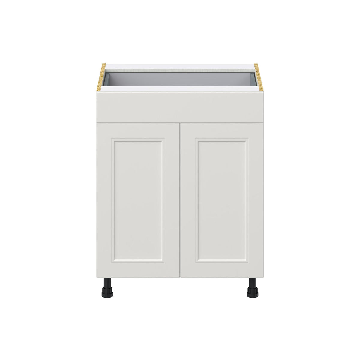 Hugo&Borg Belcourt 27-in W x 34.5-in H x 24-in D Gray Painted 1-Drawer Base Fully Assembled Cabinet (Recessed Panel Shaker Style)