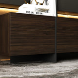 FUFU&GAGA Modern/Contemporary Brown Tv Cabinet (Accommodates TVs more than 70-in)
