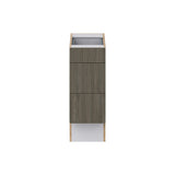 Hugo&Borg Savane 12-in W x 32.5-in H x 25-in D Textmel 3-Drawer Base Fully Assembled Cabinet (Flat Panel Style)
