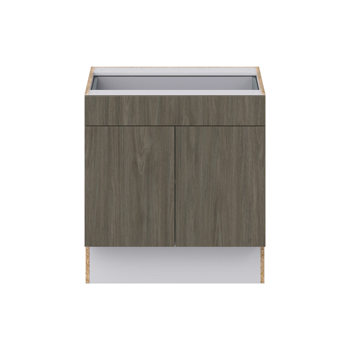 Hugo&Borg Savane 30-in W x 32.5-in H x 25-in D Textmel 1-Drawer Base Fully Assembled Cabinet (Flat Panel Slab Style)