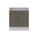Hugo&Borg Savane 30-in W x 32.5-in H x 25-in D Textmel 1-Drawer Base Fully Assembled Cabinet (Flat Panel Slab Style)