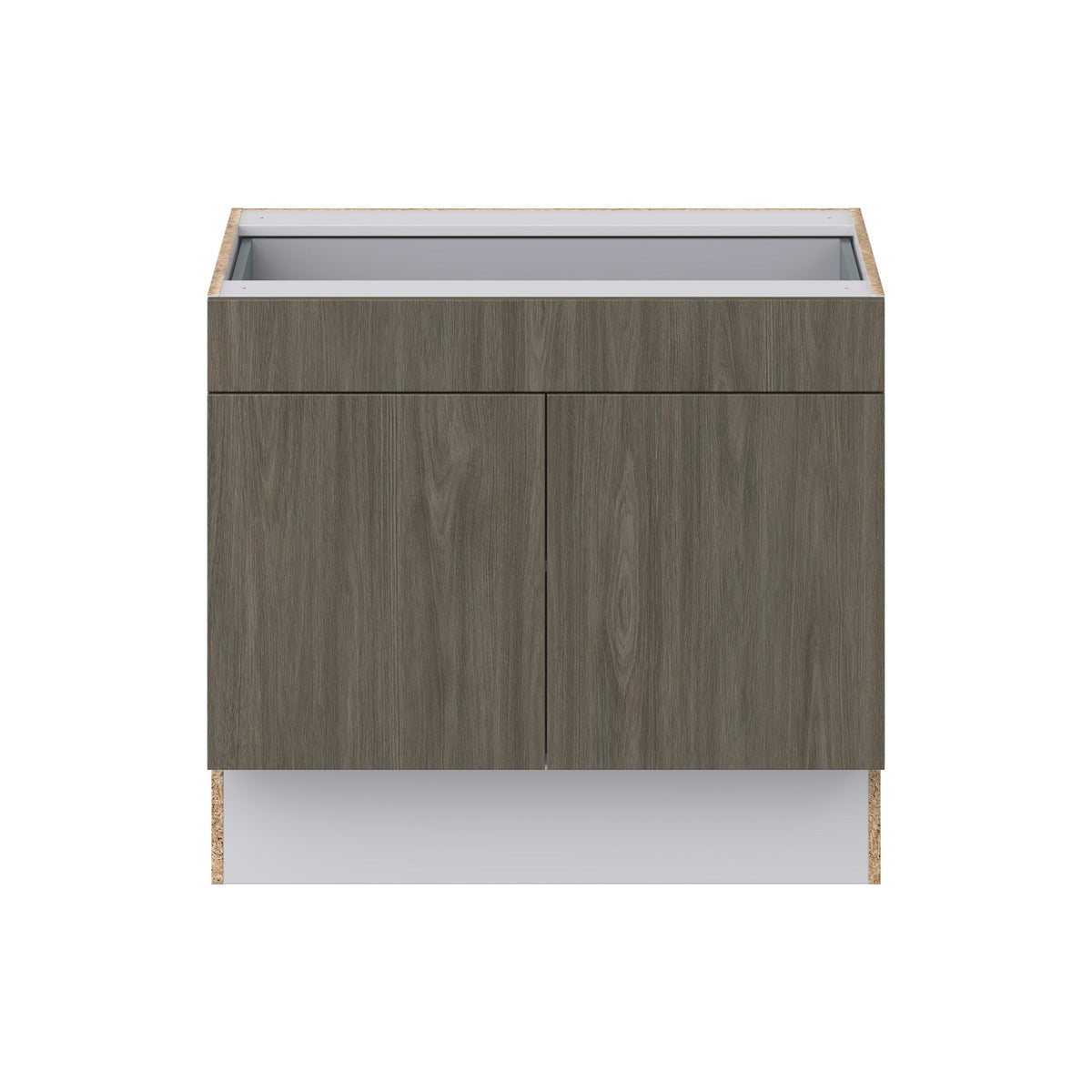 Hugo&Borg Savane 36-in W x 32.5-in H x 25-in D Textmel 1-Drawer Base Fully Assembled Cabinet (Flat Panel Slab Style)