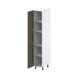 Hugo&Borg Savane 15-in W x 84.5-in H x 24-in D Textmel Pantry Fully Assembled Cabinet (Flat Panel Slab Door Style)