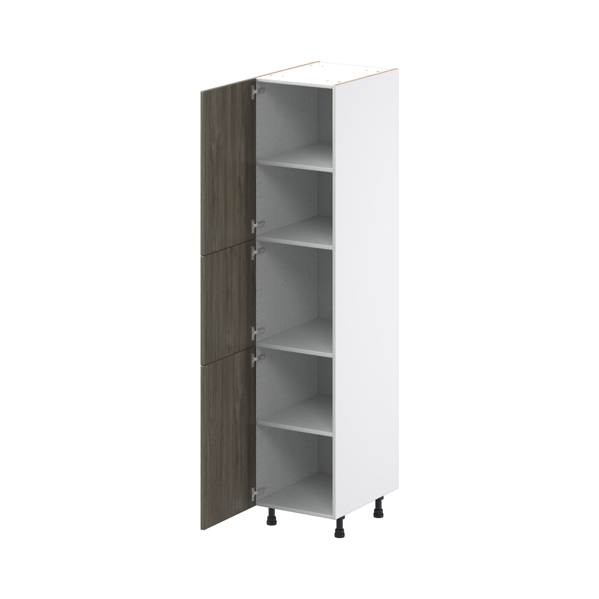 Hugo&Borg Savane 18-in W x 84.5-in H x 24-in D Textmel Pantry Fully Assembled Cabinet (Flat Panel Slab Door Style)