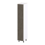 Hugo&Borg Savane 15-in W x 89.5-in H x 24-in D Textmel Pantry Fully Assembled Cabinet (Flat Panel Slab Door Style)
