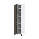 Hugo&Borg Savane 15-in W x 89.5-in H x 24-in D Textmel Pantry Fully Assembled Cabinet (Flat Panel Slab Door Style)