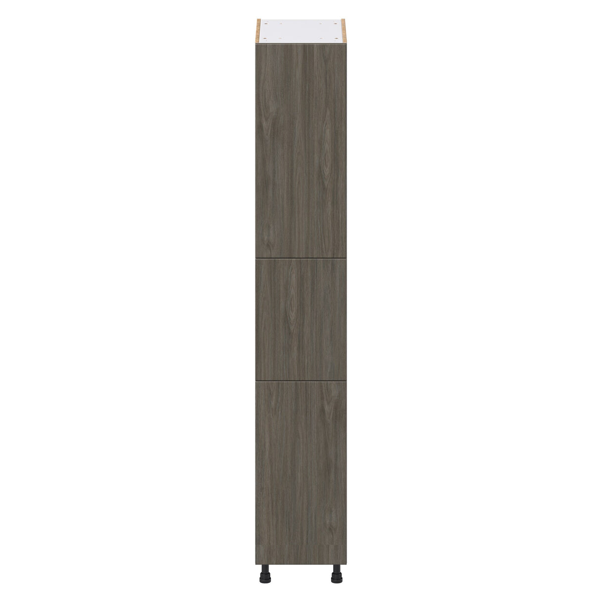 Hugo&Borg Savane 15-in W x 89.5-in H x 24-in D Textmel Pantry Fully Assembled Cabinet (Flat Panel Slab Door Style)