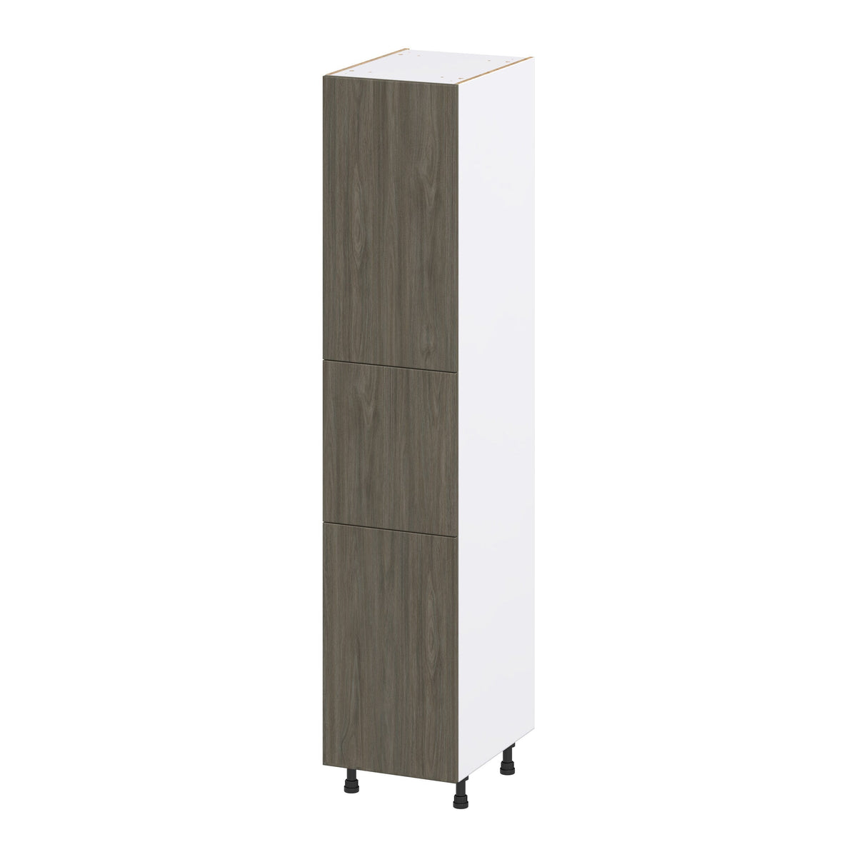 Hugo&Borg Savane 18-in W x 89.5-in H x 24-in D Textmel Pantry Fully Assembled Cabinet (Flat Panel Slab Door Style)