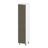 Hugo&Borg Savane 18-in W x 89.5-in H x 24-in D Textmel Pantry Fully Assembled Cabinet (Flat Panel Slab Door Style)