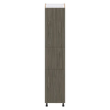 Hugo&Borg Savane 18-in W x 89.5-in H x 24-in D Textmel Pantry Fully Assembled Cabinet (Flat Panel Slab Door Style)