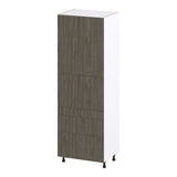 Hugo&Borg Savane 30-in W x 89.5-in H x 24-in D Textmel 5-Drawers Pantry Fully Assembled Cabinet (Flat Panel Slab Style)