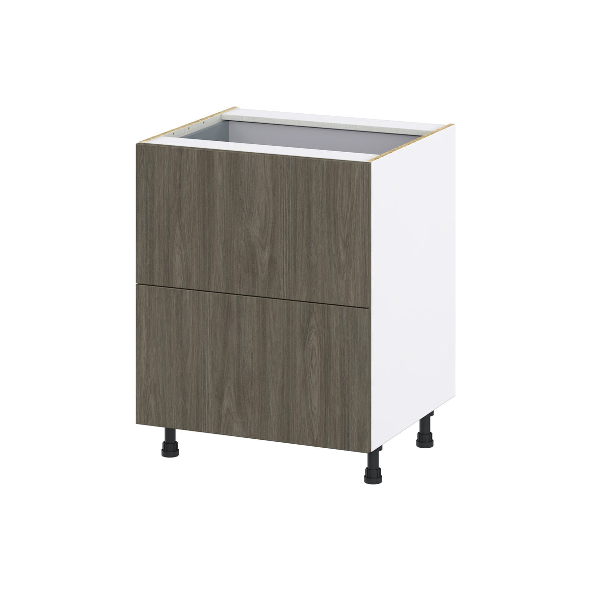 Hugo&Borg Savane 27-in W x 34.5-in H x 24-in D Textmel 3-Drawer Base Fully Assembled Cabinet (Flat Panel Style)