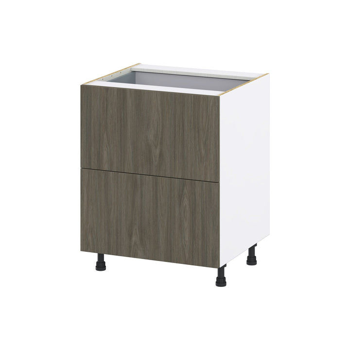 Hugo&Borg Savane 27-in W x 34.5-in H x 24-in D Textmel 3-Drawer Base Fully Assembled Cabinet (Flat Panel Style)