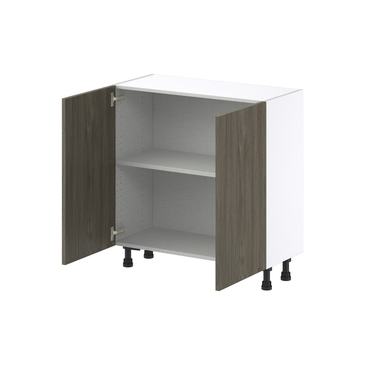 Hugo&Borg Savane 33-in W x 34.5-in H x 14-in D Textmel Base Fully Assembled Cabinet (Flat Panel Slab Door Style)