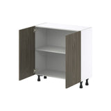 Hugo&Borg Savane 33-in W x 34.5-in H x 14-in D Textmel Base Fully Assembled Cabinet (Flat Panel Slab Door Style)