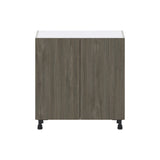 Hugo&Borg Savane 33-in W x 34.5-in H x 14-in D Textmel Base Fully Assembled Cabinet (Flat Panel Slab Door Style)