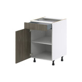 Hugo&Borg Savane 21-in W x 34.5-in H x 24-in D Textmel 1-Drawer Base Fully Assembled Cabinet (Flat Panel Slab Style)