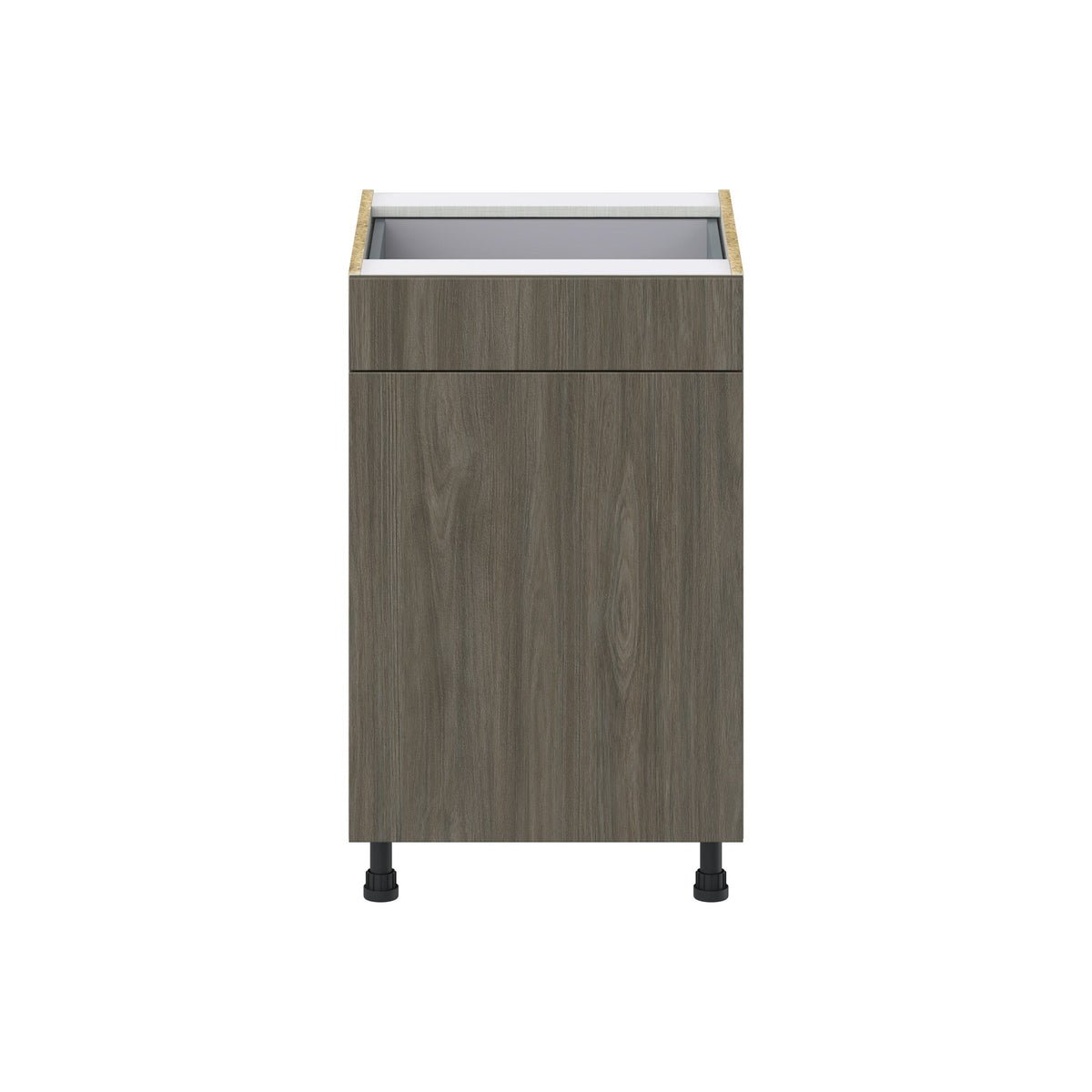 Hugo&Borg Savane 21-in W x 34.5-in H x 24-in D Textmel 1-Drawer Base Fully Assembled Cabinet (Flat Panel Slab Style)