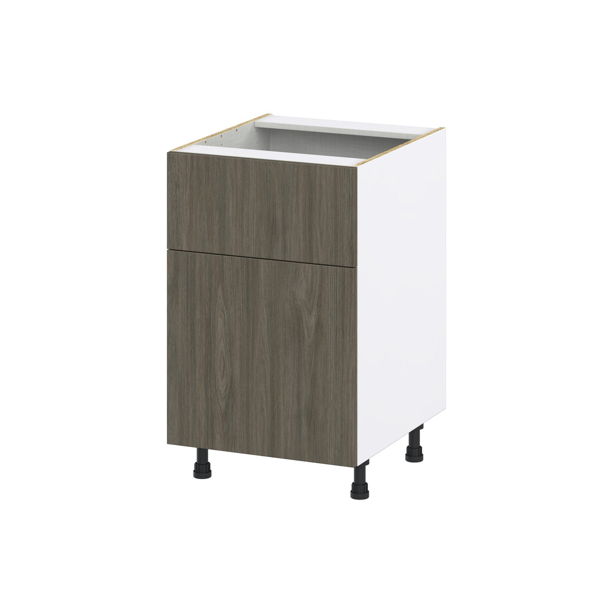 Hugo&Borg Savane 21-in W x 34.5-in H x 25-in D Textmel 1-Drawer Base Fully Assembled Cabinet (Flat Panel Slab Style)