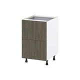 Hugo&Borg Savane 21-in W x 34.5-in H x 24-in D Textmel 3-Drawer Base Fully Assembled Cabinet (Flat Panel Style)