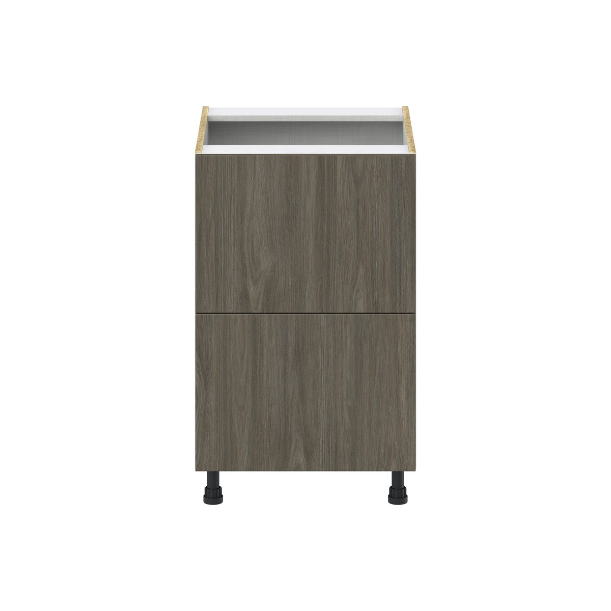 Hugo&Borg Savane 21-in W x 34.5-in H x 24-in D Textmel 2-Drawer Base Fully Assembled Cabinet (Flat Panel Style)