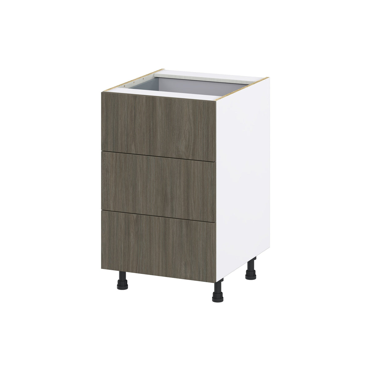 Hugo&Borg Savane 21-in W x 34.5-in H x 24-in D Textmel 4-Drawer Base Fully Assembled Cabinet (Flat Panel Style)