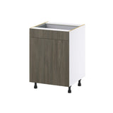 Hugo&Borg Savane 24-in W x 34.5-in H x 25-in D Textmel 1-Drawer Pull-out Cabinet Base Fully Assembled Cabinet (Flat Panel Style)