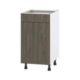 Hugo&Borg Savane 18-in W x 34.5-in H x 24-in D Textmel 1-Drawer Base Fully Assembled Cabinet (Flat Panel Slab Style)