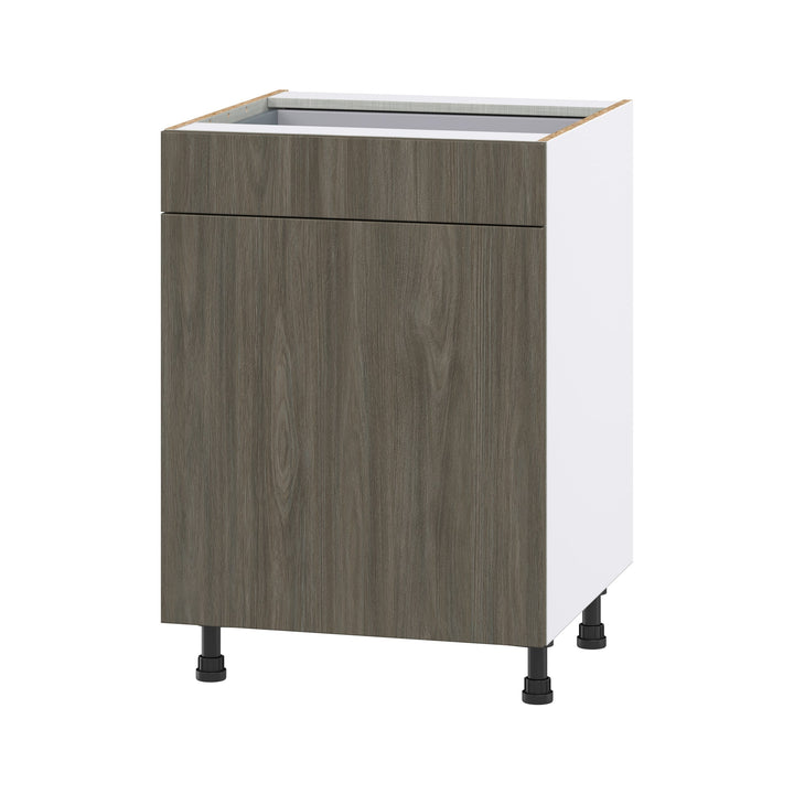 Hugo&Borg Savane 24-in W x 34.5-in H x 24-in D Textmel 1-Drawer Base Fully Assembled Cabinet (Flat Panel Slab Style)
