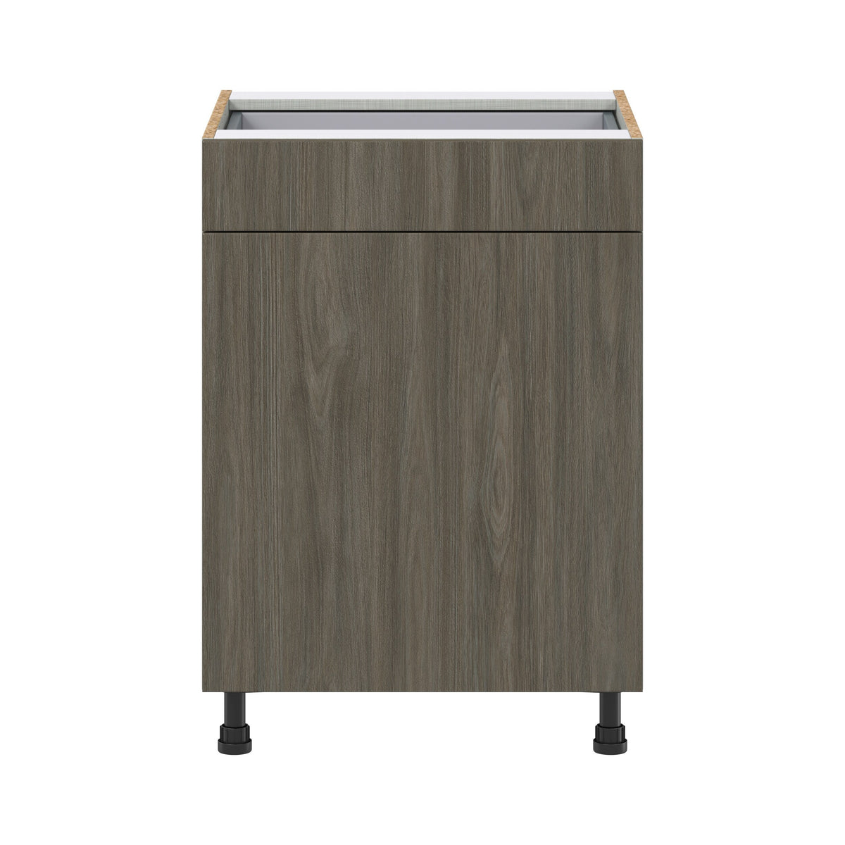 Hugo&Borg Savane 24-in W x 34.5-in H x 24-in D Textmel 1-Drawer Base Fully Assembled Cabinet (Flat Panel Slab Style)