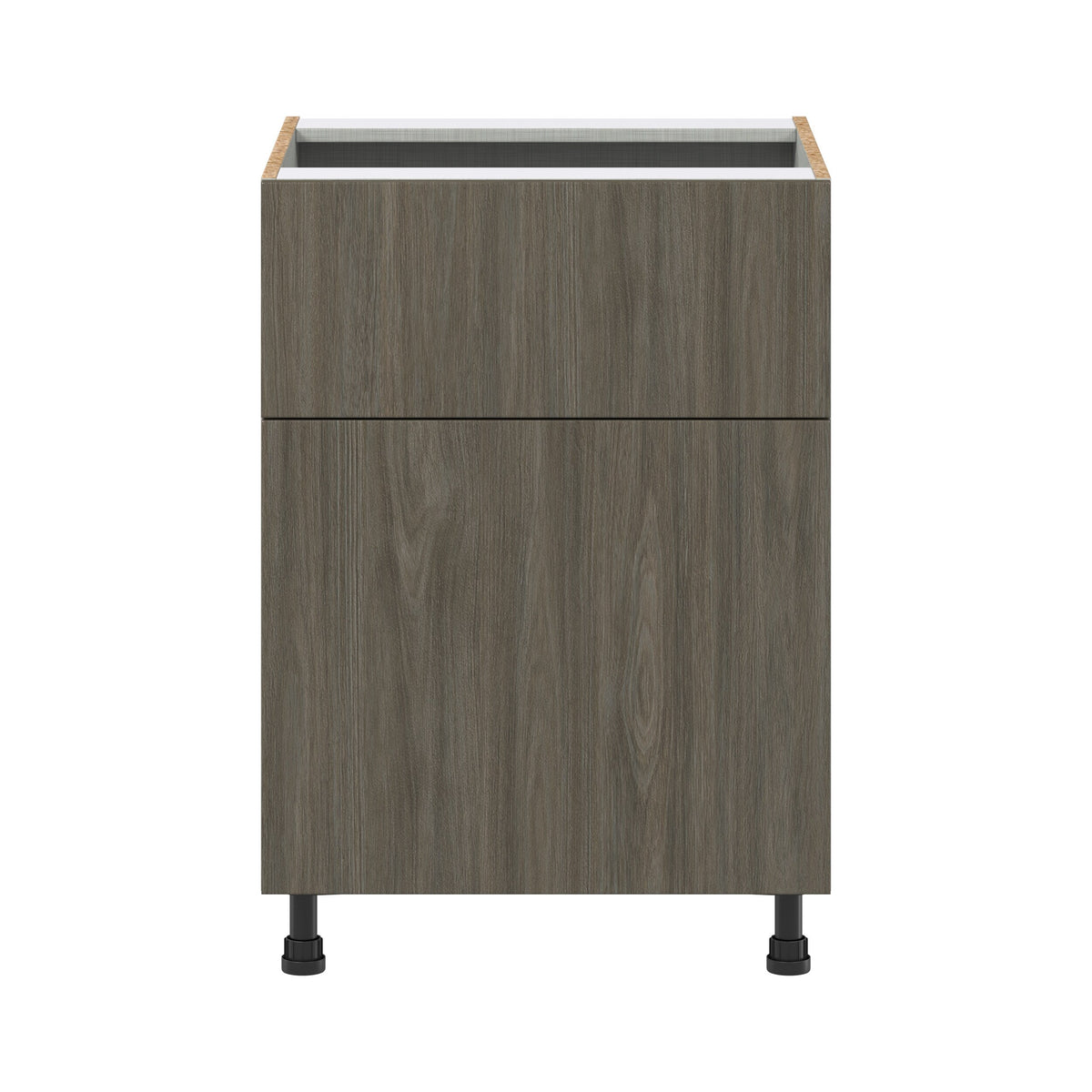 Hugo&Borg Savane 24-in W x 34.5-in H x 25-in D Textmel 1-Drawer Base Fully Assembled Cabinet (Flat Panel Slab Style)