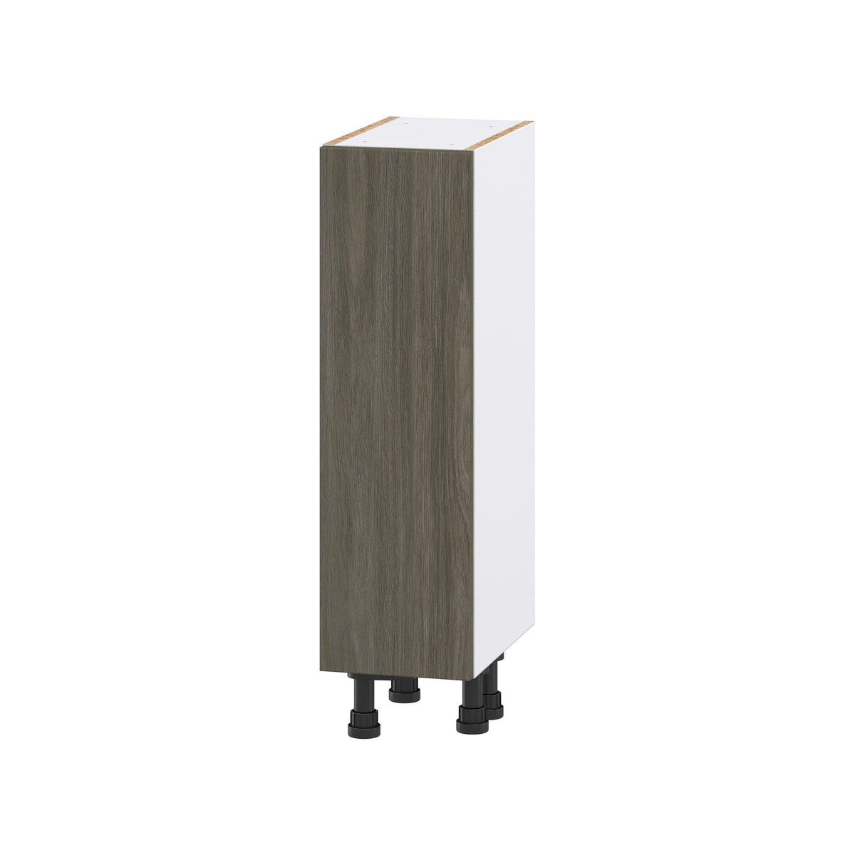 Hugo&Borg Savane 9-in W x 34.5-in H x 14-in D Textmel Base Fully Assembled Cabinet (Flat Panel Slab Door Style)