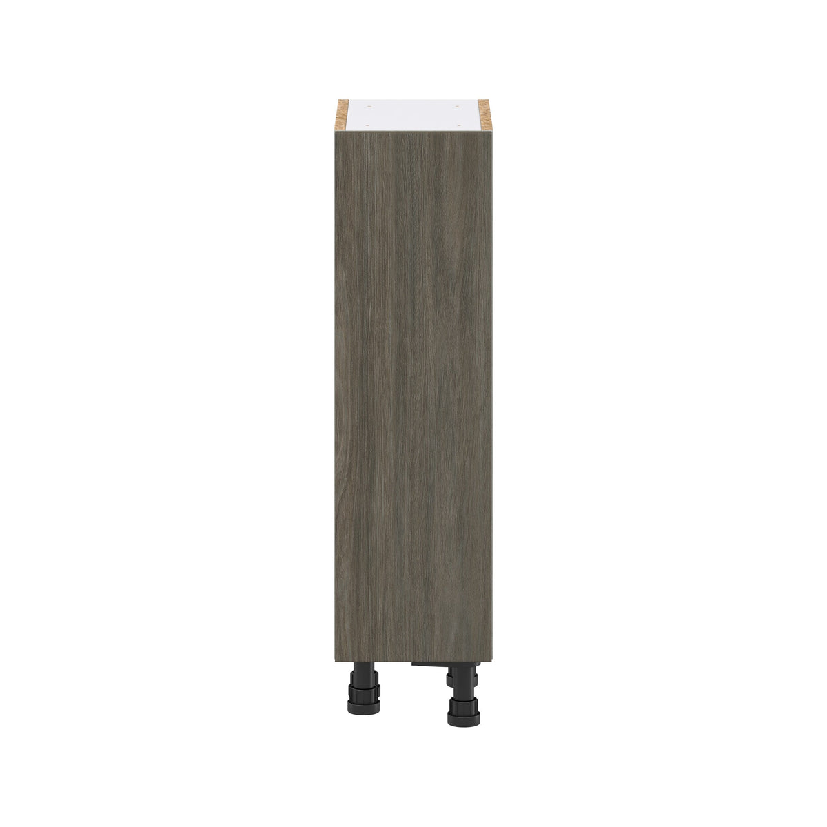 Hugo&Borg Savane 9-in W x 34.5-in H x 14-in D Textmel Base Fully Assembled Cabinet (Flat Panel Slab Door Style)