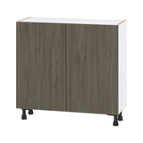 Hugo&Borg Savane 36-in W x 34.5-in H x 14-in D Textmel Base Fully Assembled Cabinet (Flat Panel Slab Door Style)