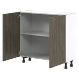 Hugo&Borg Savane 36-in W x 34.5-in H x 14-in D Textmel Base Fully Assembled Cabinet (Flat Panel Slab Door Style)