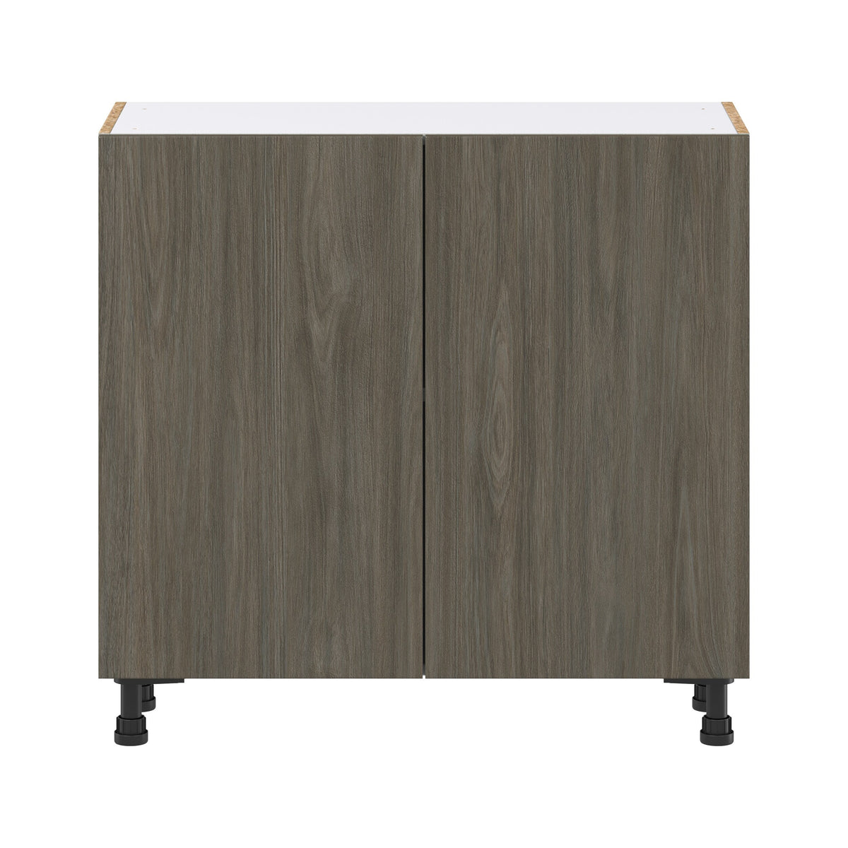 Hugo&Borg Savane 36-in W x 34.5-in H x 14-in D Textmel Base Fully Assembled Cabinet (Flat Panel Slab Door Style)