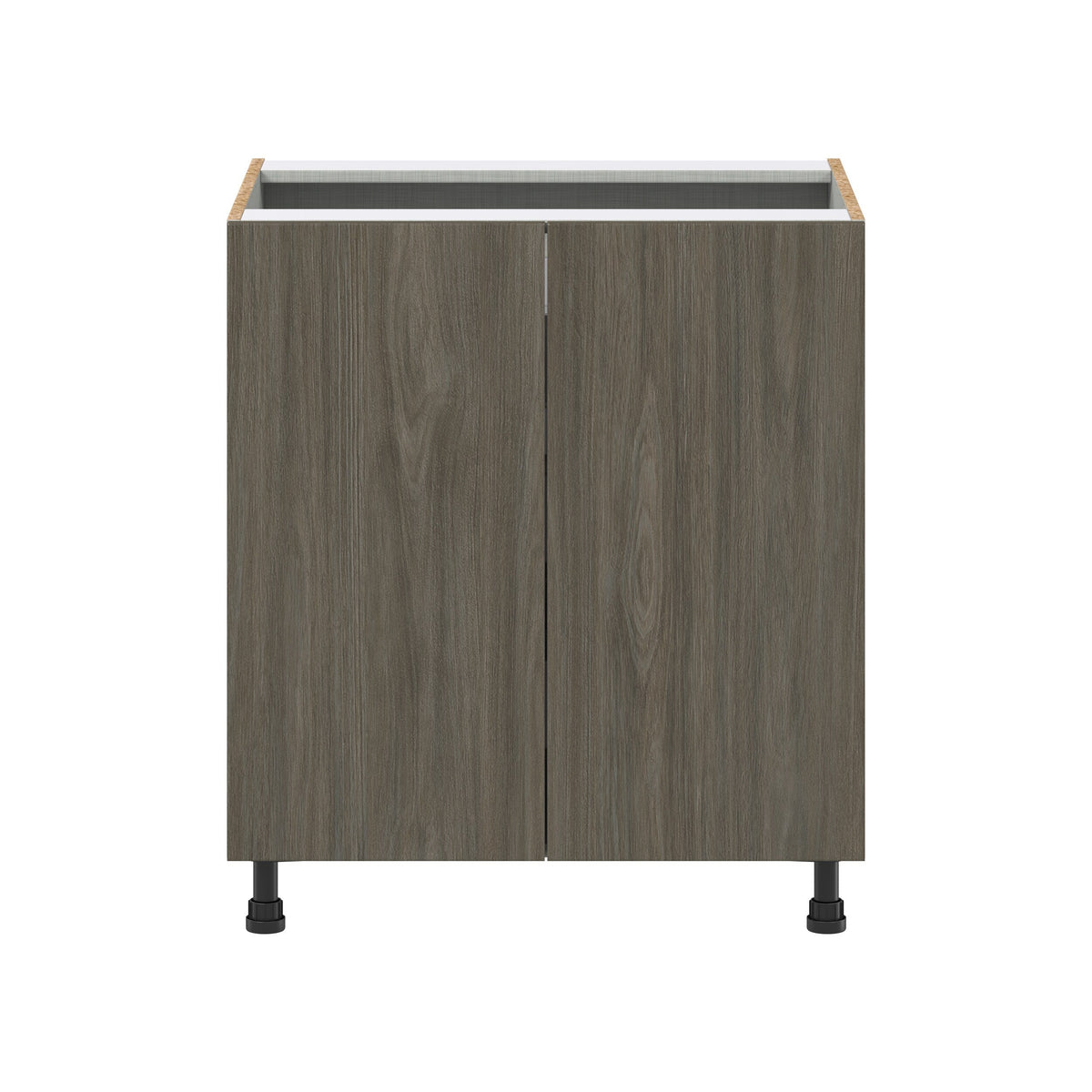 Hugo&Borg Savane 30-in W x 34.5-in H x 24-in D Textmel 3-Drawers Base Fully Assembled Cabinet (Flat Panel Slab Style)