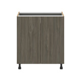 Hugo&Borg Savane 30-in W x 34.5-in H x 24-in D Textmel 3-Drawers Base Fully Assembled Cabinet (Flat Panel Slab Style)