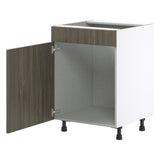 Hugo&Borg Savane 24-in W x 34.5-in H x 24-in D Textmel Sink Base Fully Assembled Cabinet (Flat Panel Slab Style)